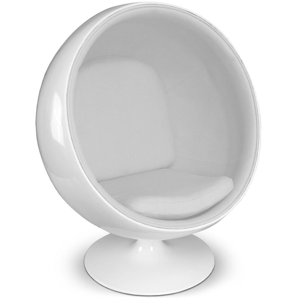 Design Ball Armchair - Upholstered in Fabric - Batton image 8