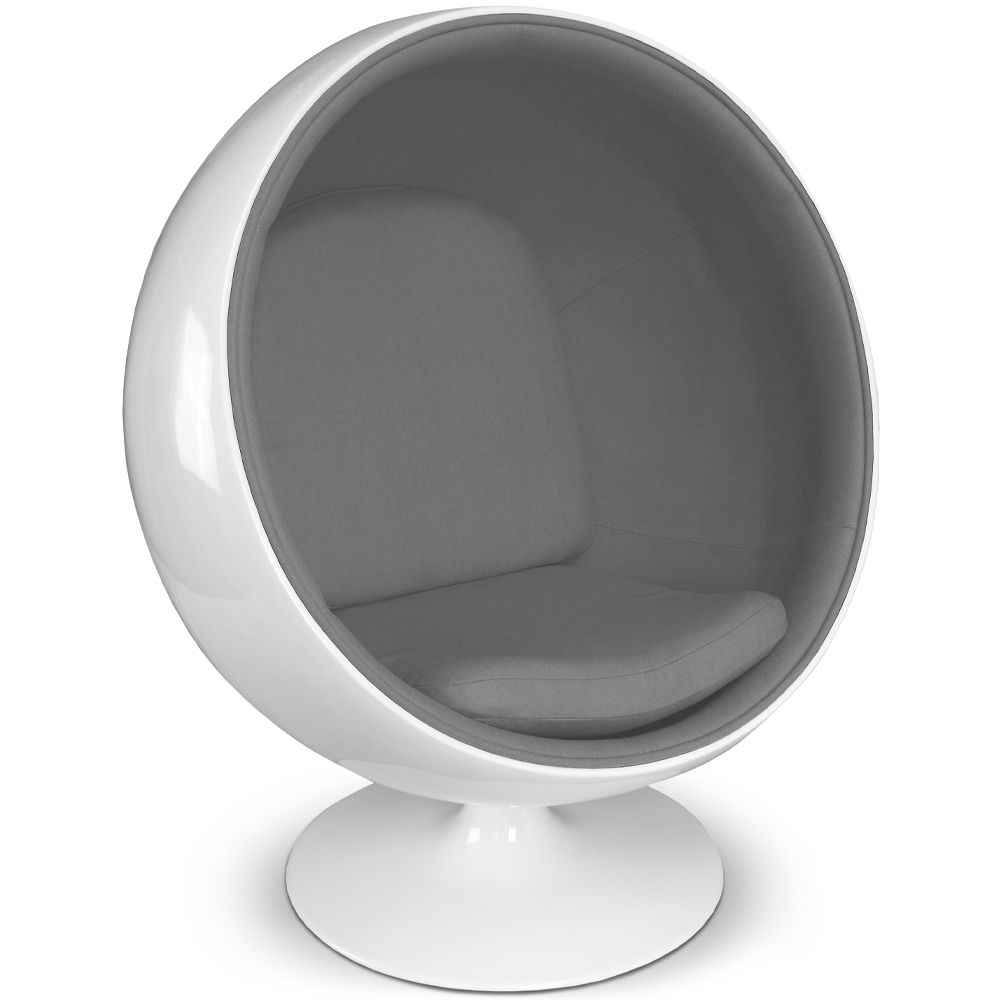 Design Ball Armchair - Upholstered in Fabric - Batton image 8