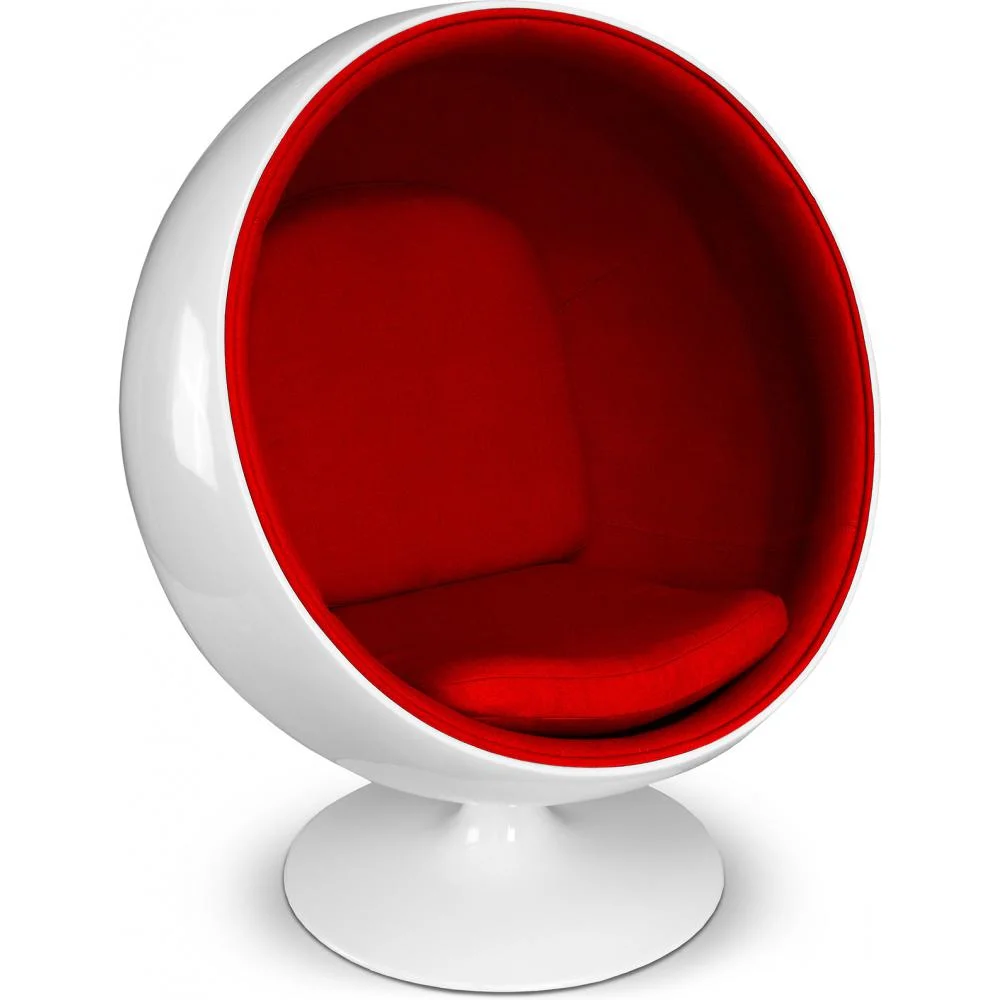 Design Ball Armchair - Upholstered in Fabric - Batton image 8