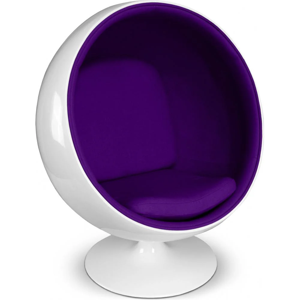 Design Ball Armchair - Upholstered in Fabric - Batton image 8