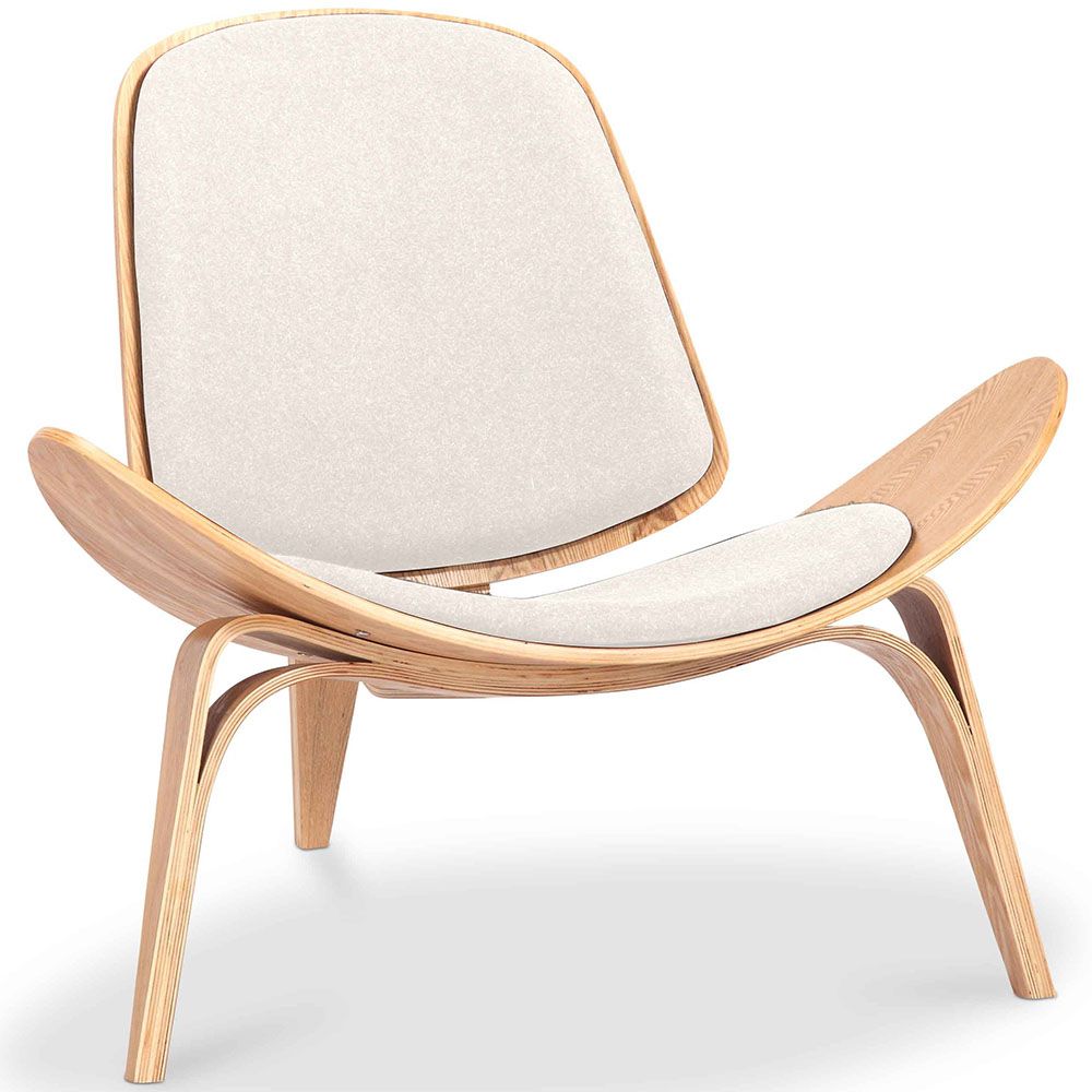 Designer armchair - Scandinavian armchair - Fabric upholstery - Lucy image 8