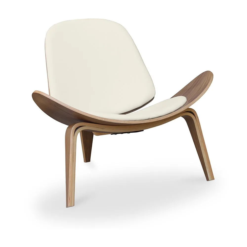 Designer armchair - Scandinavian armchair - Faux leather upholstery - Lucy image 8
