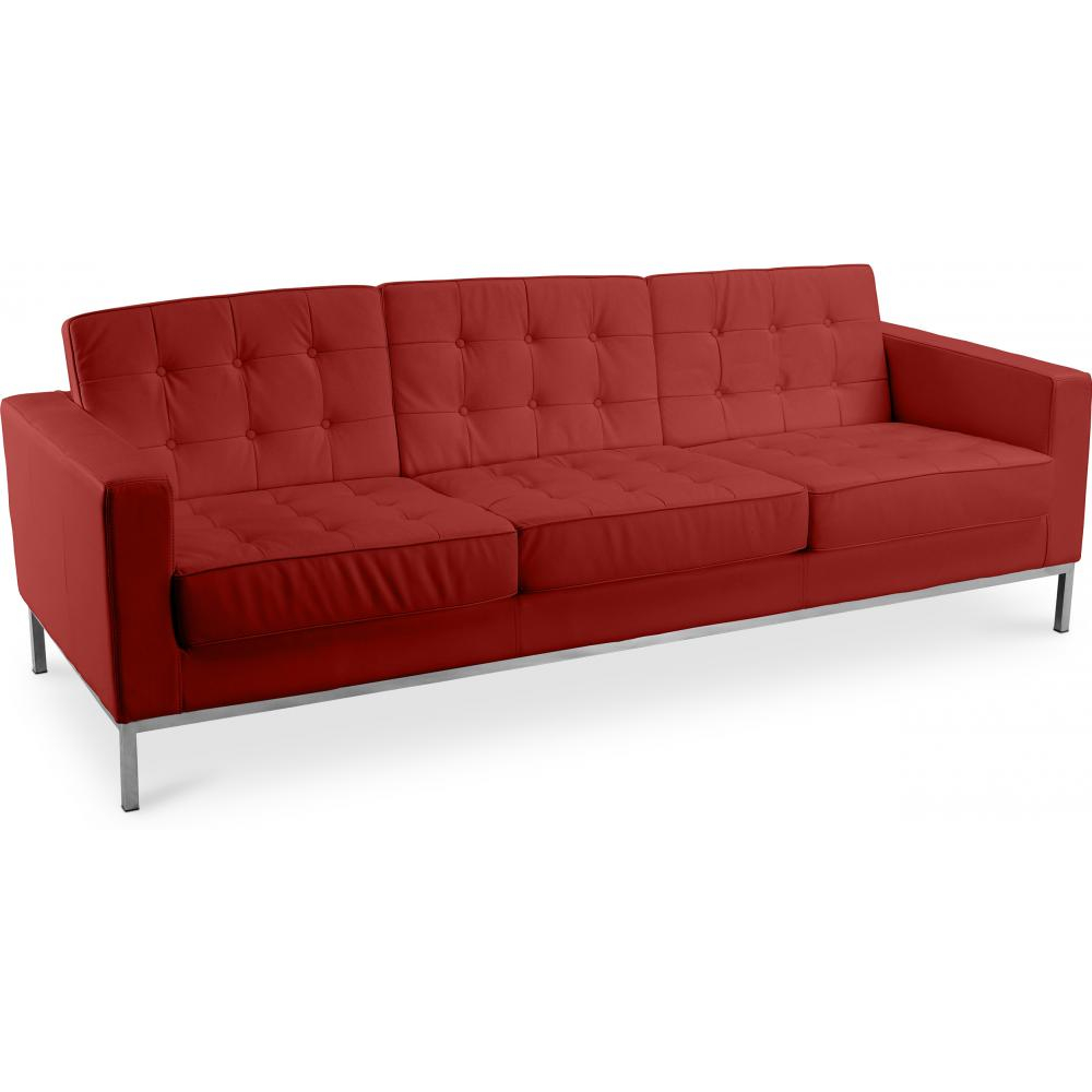  Buy Leather Upholstered Sofa - 3 Seater - Konel Cognac 13247 - in the UK