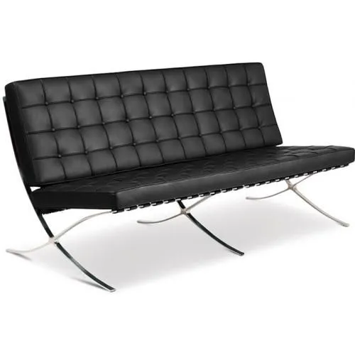Leather Upholstered Sofa - 3 Seater - Town image 8