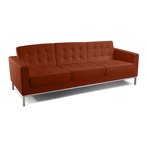  Buy Polyurethane Leather Upholstered Sofa - 3 Seater - Konel Brown 13246 - in the UK