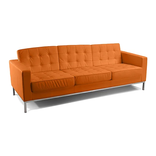 Polyurethane Leather Upholstered Sofa - 3 Seater - Konel image 8