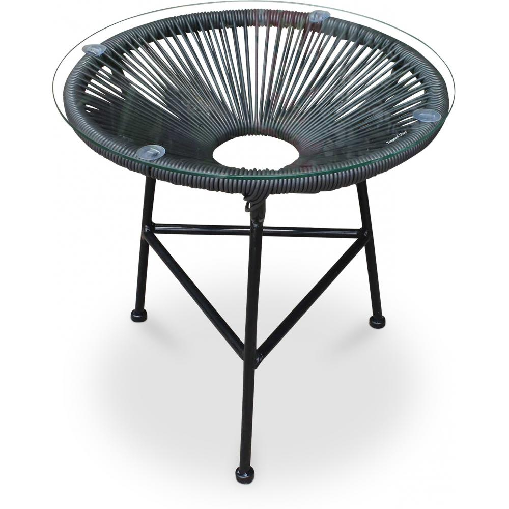  Buy Garden Table - Side Table - Acapulco Black 58571 - in the UK