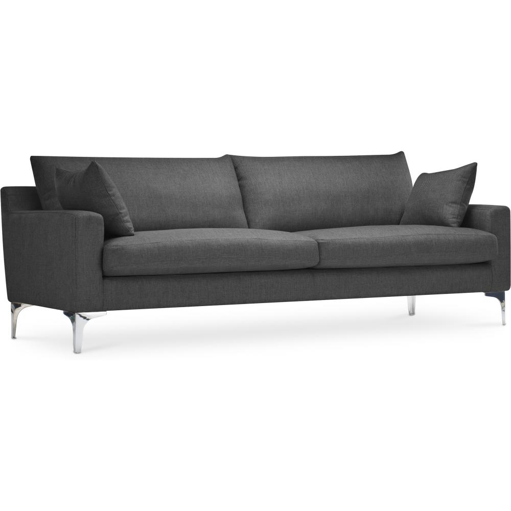  Buy Living-room Sofa 3 seats Fabric Dark grey 26729 - in the UK