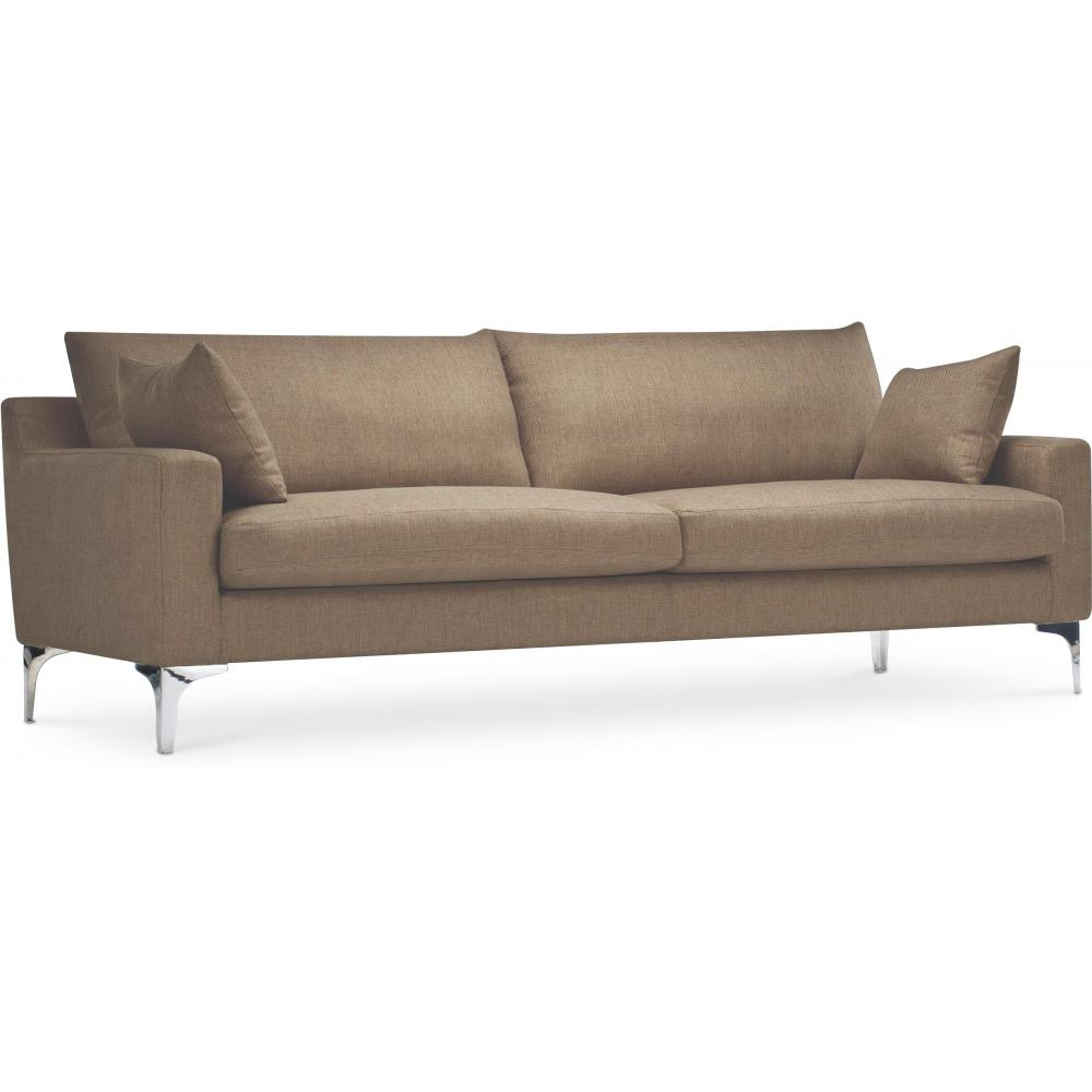  Buy 3 Seater Sofa - Fabric Upholstered - Uza Brown 26729 - in the UK