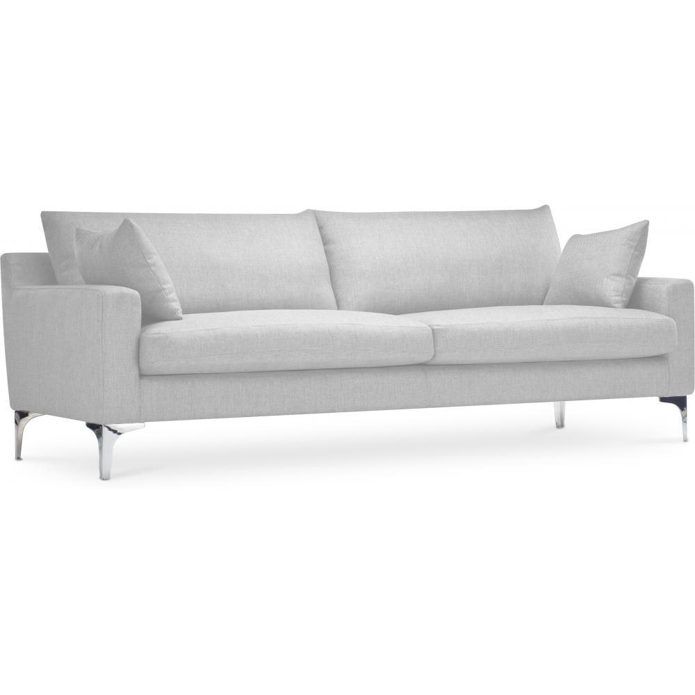  Buy 3 Seater Sofa - Fabric Upholstered - Uza Light grey 26729 - in the UK