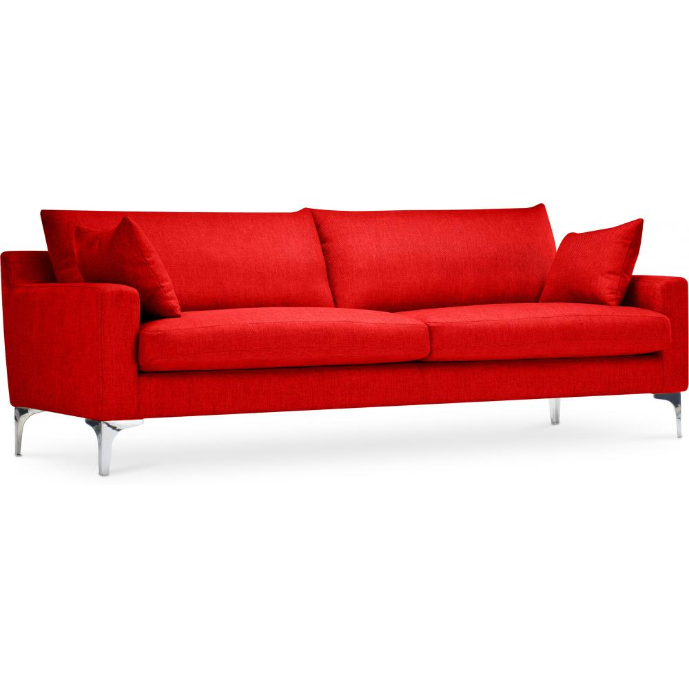  Buy 3 Seater Sofa - Fabric Upholstered - Uza Red 26729 - in the UK