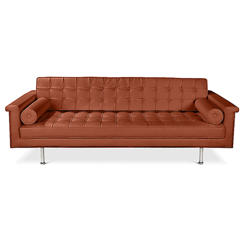  Buy 3 Seater Sofa - Polyurethane Upholstered - Objective Brown 13259 - in the UK