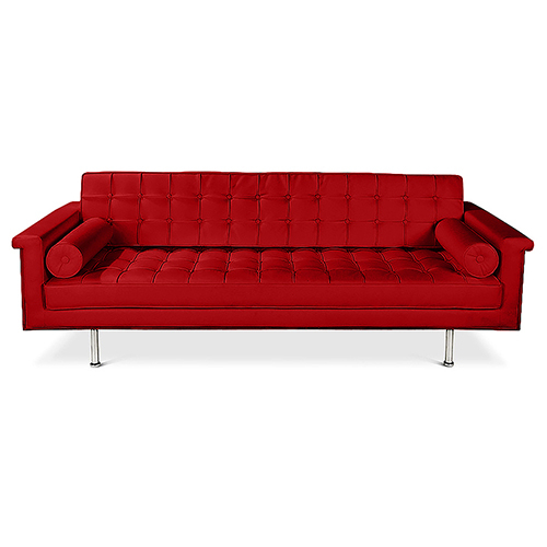  Buy 3 Seater Sofa - Polyurethane Upholstered - Objective Red 13259 - in the UK