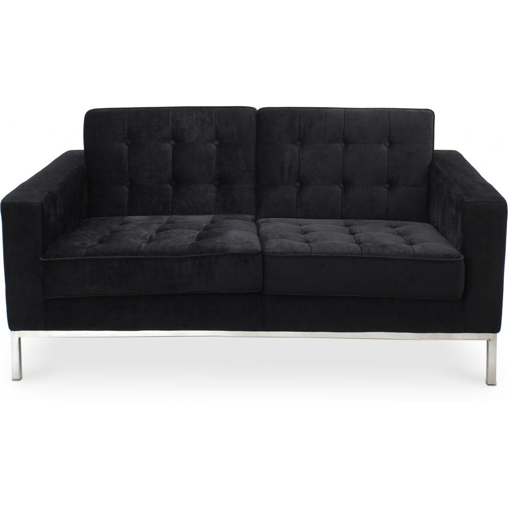  Buy Fabric Upholstered Sofa - 2 Seater - Konel Black 13241 - in the UK