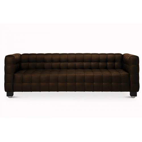  Buy Polyurethane Leather Upholstered Sofa - 3 Seater - Nubus  Brown 13255 - in the UK