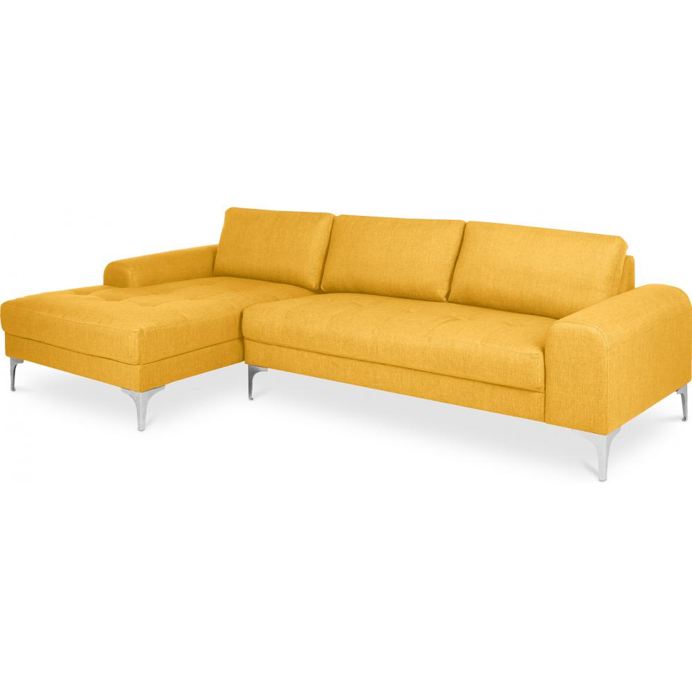  Buy Chaise longue with 5 seats - Upholstered in fabric - Yemy Yellow 26731 - in the UK