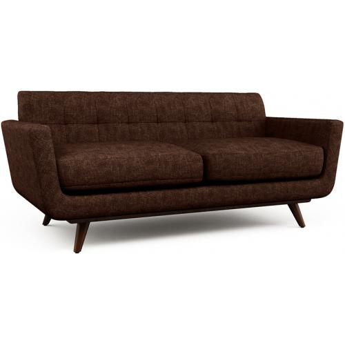  Buy 2 Seater Sofa - Scandinavian Style - Linen Upholstered - Milton Brown 55628 - in the UK