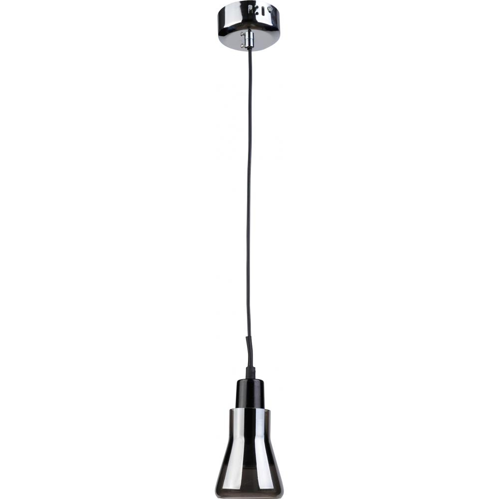  Buy Ceiling Lamp Design - Small Chrome Metal Pendant - Carter Grey transparent 58228 - in the UK