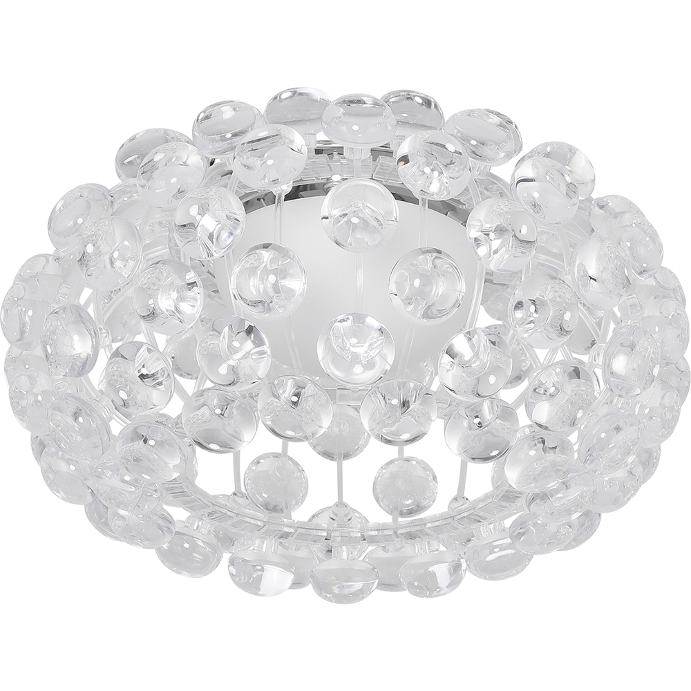  Buy Ceiling Lamp - Glass Ball Flush Mount - 35cm - Savoni Transparent 58433 - in the UK