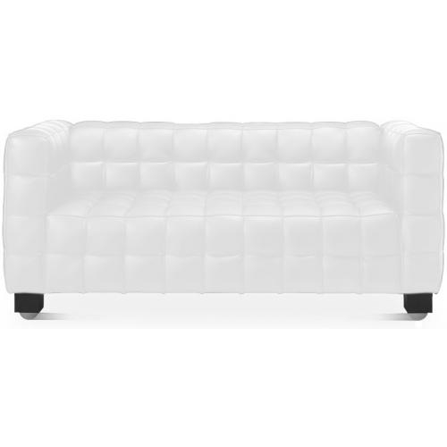  Buy Leather Upholstered Sofa - 2 Seater - Nubus White 13253 - in the UK