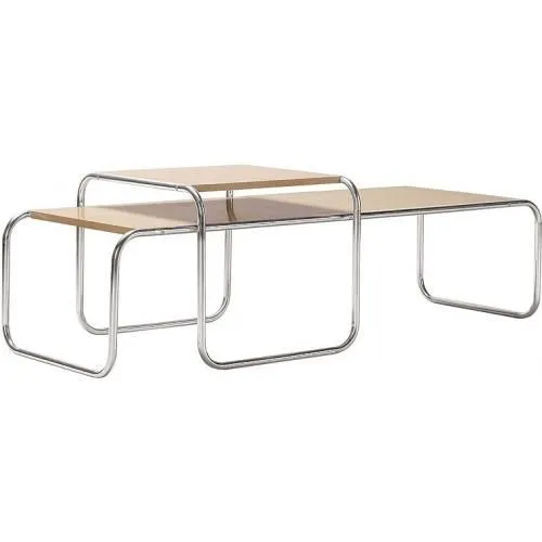 Pack of 2 coffee tables - Wood and Metal - Lacky image 8