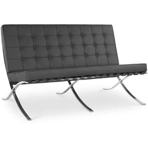 Polyurethane Leather Upholstered Sofa - 2 Seater - Town  image 8