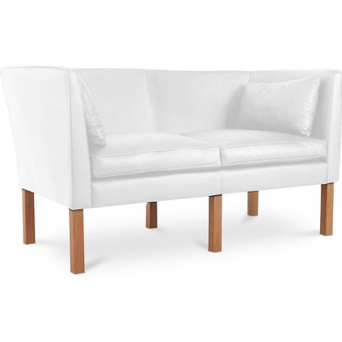  Buy 2 Seater Sofa - Polyurethane Leather Upholstered - Benjamin White 13918 - in the UK