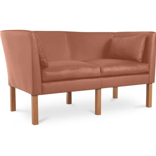  Buy 2 Seater Sofa - Polyurethane Leather Upholstered - Benjamin Light brown 13918 - in the UK