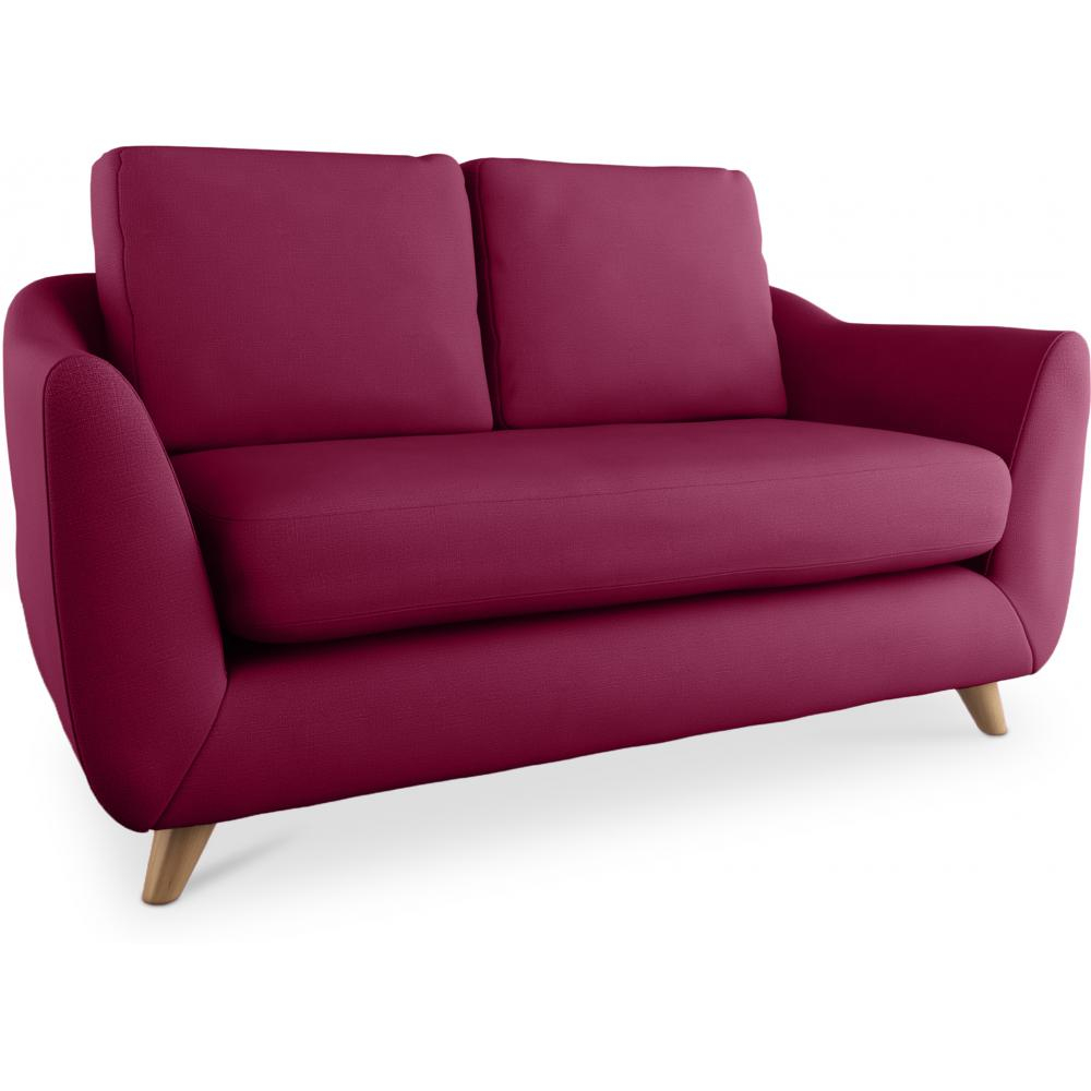  Buy Linen Upholstered Sofa - Scandinavian Style - 2 Seater - Gustavo Purple 58242 - in the UK