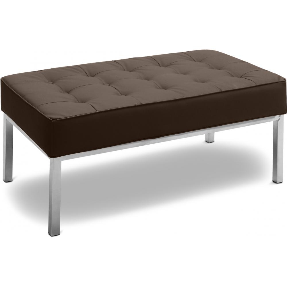  Buy Design bench - 2 seats - Upholstered in polyurethane - Konel Brown 13213 - in the UK