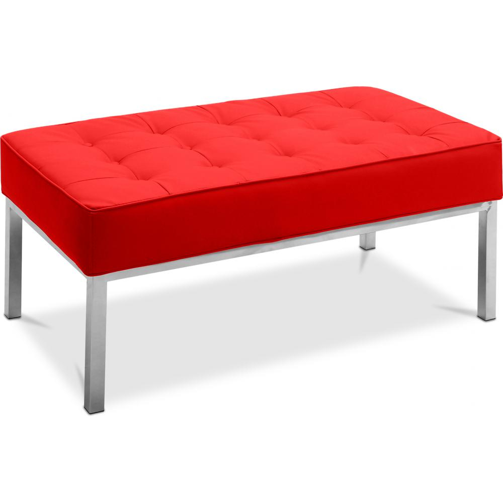  Buy Design bench - 2 seats - Upholstered in polyurethane - Konel Red 13213 - in the UK