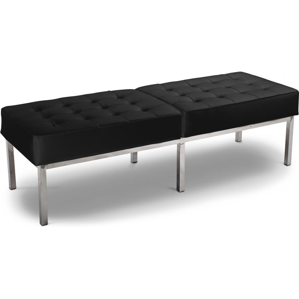  Buy Bench Upholstered in Polyurethane - 3 Seats - Knoll Black 13216 - in the UK