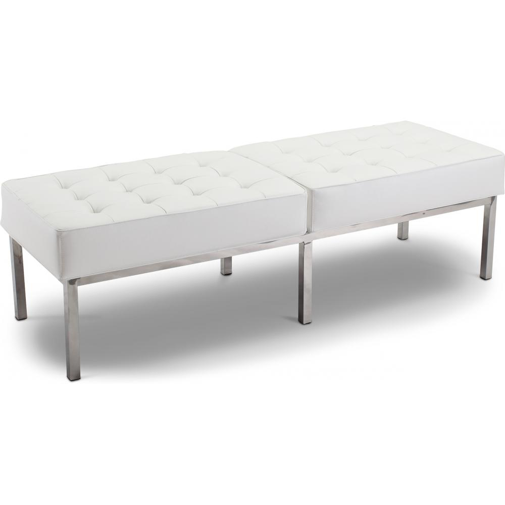 Buy Bench Upholstered in Polyurethane - 3 Seats - Knoll White 13216 - in the UK