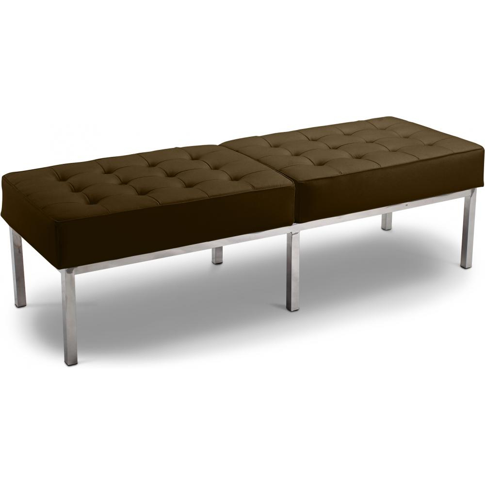  Buy Bench Upholstered in Polyurethane - 3 Seats - Knoll Brown 13216 - in the UK