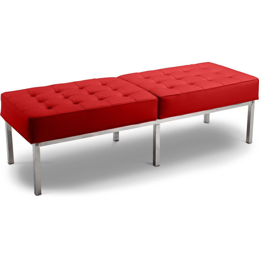  Buy Bench Upholstered in Polyurethane - 3 Seats - Knoll Red 13216 - in the UK