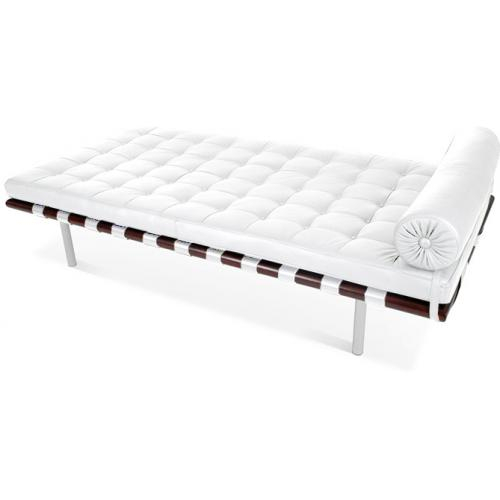  Buy Bed - Designer Divan - Leather Upholstered - Town White 13229 - in the UK