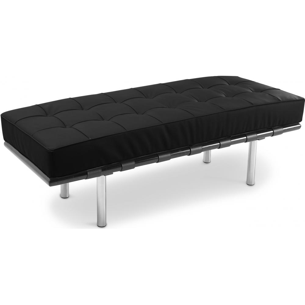  Buy Bench Upholstered in Polyurethane - 2 Seats - Town  Black 13219 - in the UK