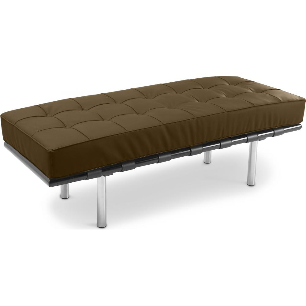  Buy Bench Upholstered in Polyurethane - 2 Seats - Town  Brown 13219 - in the UK