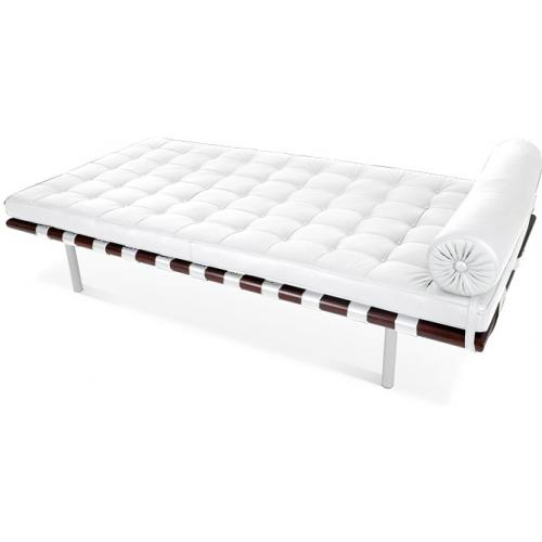  Buy Design Daybed - Upholstered in Faux Leather - Town White 13228 - in the UK