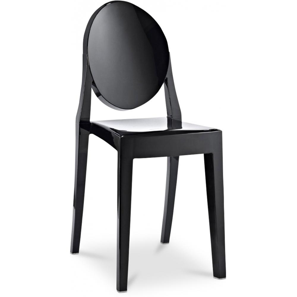  Buy Transparent Dining Chair - Victoria Queen Black 16458 - in the UK