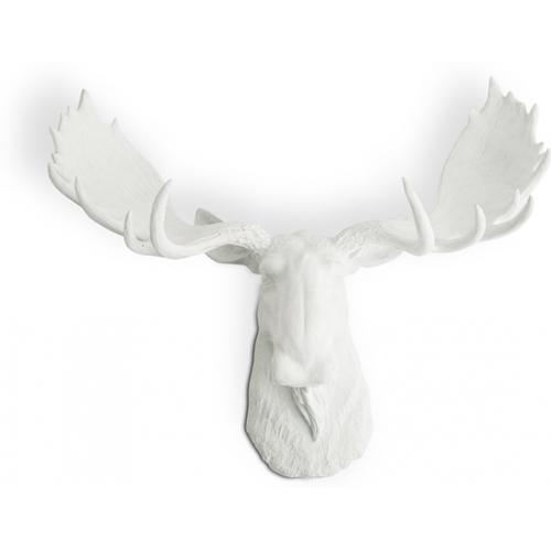  Buy Wall Decoration - White Moose Head - Uka White 55734 - in the UK