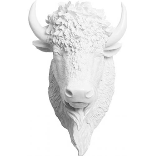  Buy Wall Decoration - White Buffalo Head - Uka White 58445 - in the UK