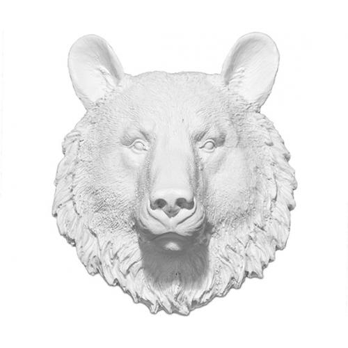  Buy Wall Decoration - White Bear Head - Uka White 55732 - in the UK