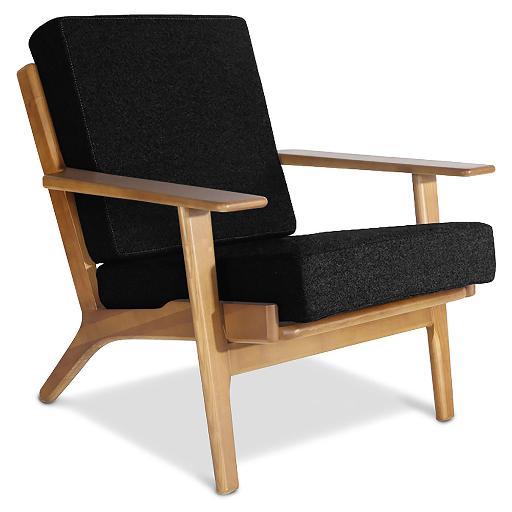  Buy Wooden Armchair with Armrests - Bansy Black 16772 - in the UK