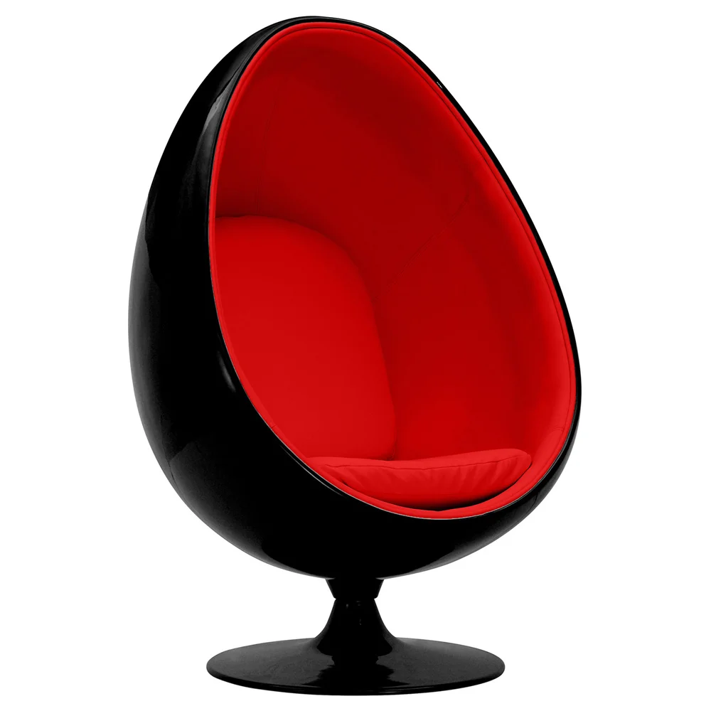Egg Design Armchair - Upholstered in Faux Leather - Eny image 8