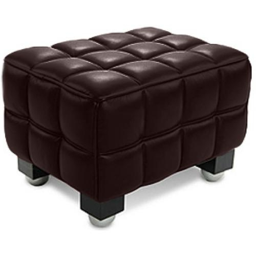  Buy 
Square Footrest - Leather Upholstered - Knox Cognac 23370 - in the UK