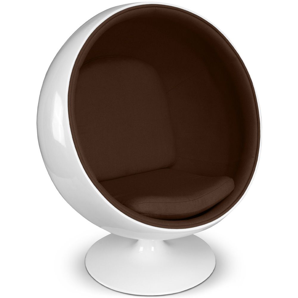 Design Ball Armchair - Upholstered in Fabric - Batton image 8