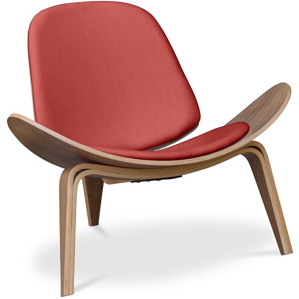 Design Armchair - Scandinavian Armchair - Upholstered in Leather - Lucy image 8