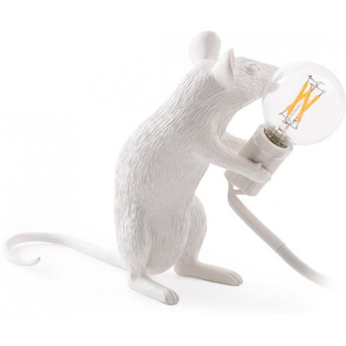  Buy Table Lamp - Mouse Rat Kids Lamp - Resina White 58832 - in the UK