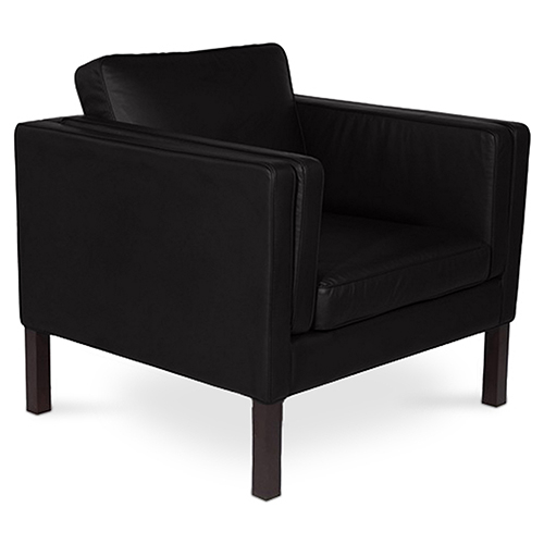  Buy Armchair with Armrest - Upholstered in Faux Leather - Betzalel Black 15440 - in the UK
